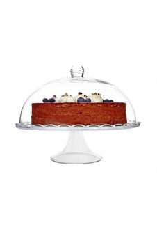  Imported Footed Service Cake Plate with Dome/Cake Stand/Punch Bowl (Set- Cake Stand with Dome)