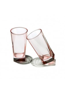 Carre Long Glass Pink 305 ml - 6 Pcs
