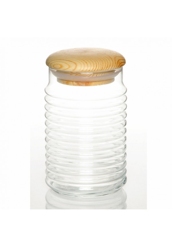 Babylon Jar Medium with wooden Lid - 1100 ml