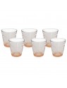 Deco Whisky Glass Pink 250 ml - 6 Pcs