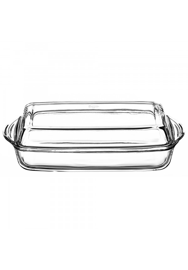 Borcam Rectangular Casserole With Cover 2000 ml