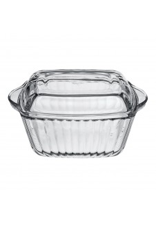 Borcam Square Casserole With Cover 1150 ml