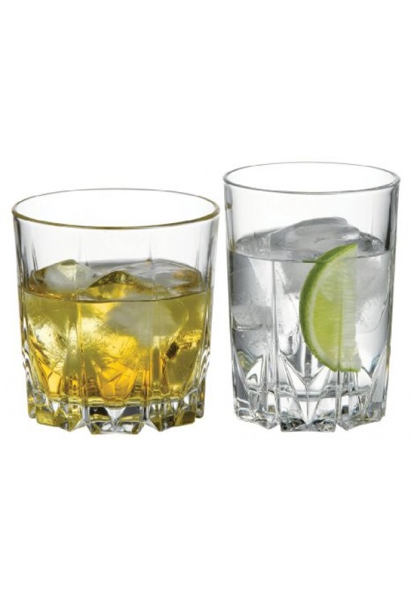 Karat 12 Pcs Glass Set, Water Glass-250 ml, Whisky Glass-300 ml