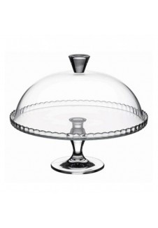 Patissrie Footed Server Patel With Dome