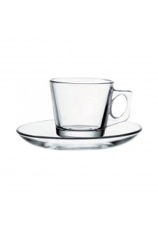 Vela Cups and Saucers 12 Pieces Set, cup-80 ml