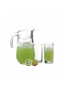 Valse Water Set Plain, Jug-1700 ml, Glass-290 ml