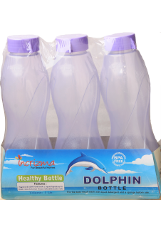 Incrizma Bottles Dolphin Set Of , Purpal , 3 Pcs
