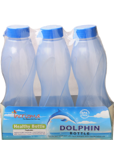 Incrizma Bottles Dolphin Set Of ,Blue, 3 Pcs