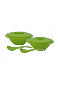 Incrizma Serving Bowl WIith Serving Spoon 6 Pcs , Lime Green