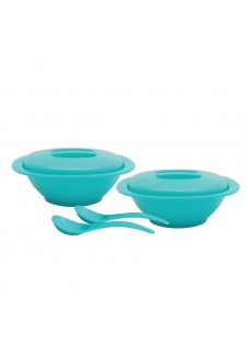 Incrizma Serving Bowl WIith Serving Spoon 6 Pcs , Green