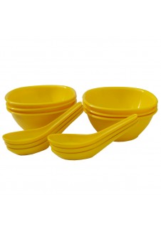  Incrizma 12 Pcs Soup Set , Yellow