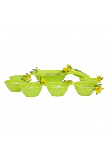  Incrizma 9 Pcs Pudding Set , Lime Green