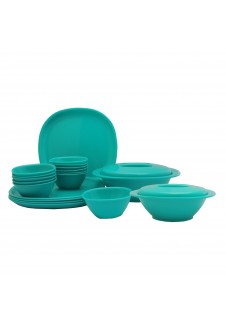 Incrizma Pack of 22 Dinner Set Square , Green