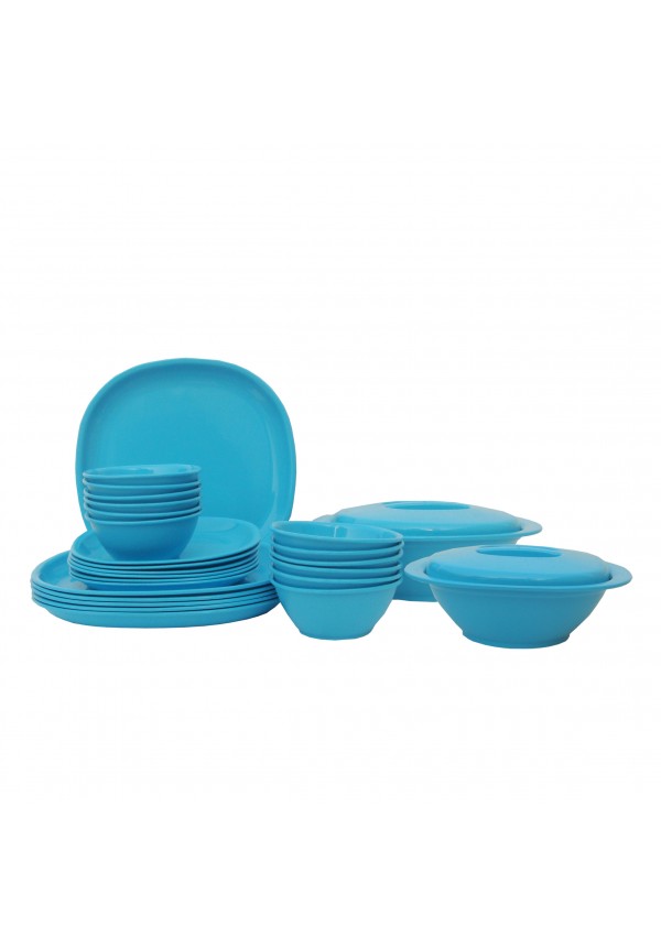 Incrizma Pack of 28 Dinner Set Square , Blue