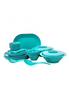 Incrizma Pack of 32 Dinner Set Round , Green