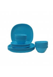 Incrizma Pack of 24 Dinner Set Square , Blue