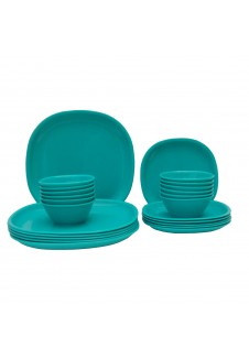 Incrizma Pack of 24 Dinner Set Square , Green