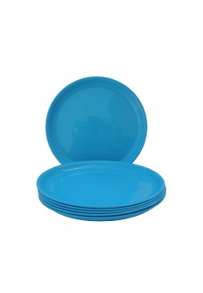 Incrizma Round Quarter  Plate , Blue , 6 Pcs