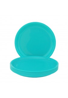 Incrizma Round Quarter  Plate , Green , 6 Pcs