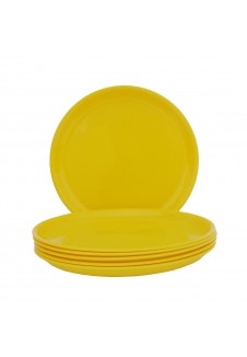 Incrizma Round Dinner  Plate  , 6 Pcs Set , Yellow